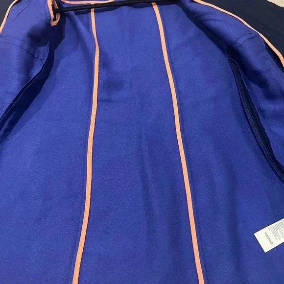 Anthropologie Wellesley Pleated Peacoat in Navy Blue - Women's Size Extra Small - Picture 5 of 10